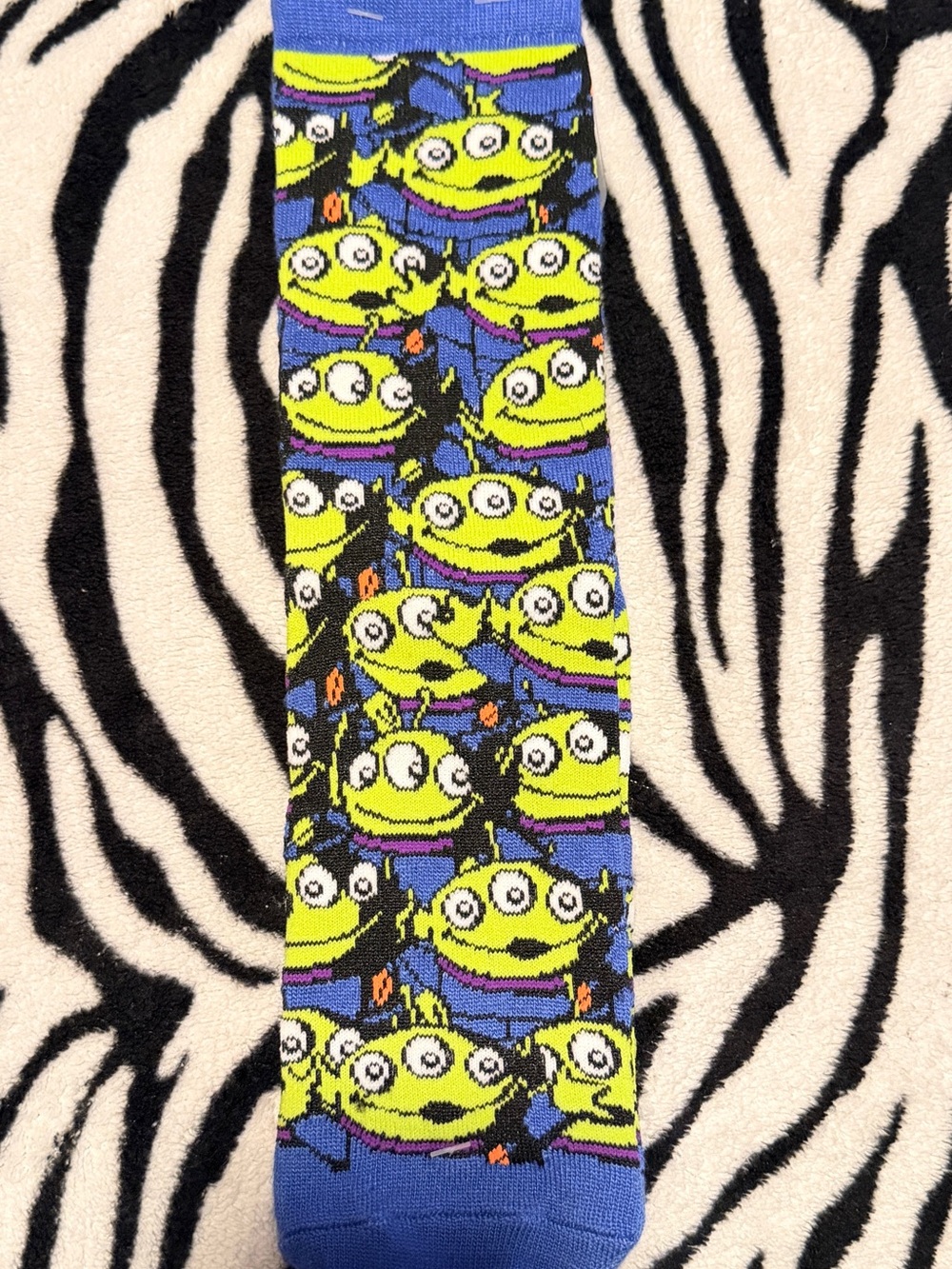Disney Toy Story Socks with Neon Green Alien Accents